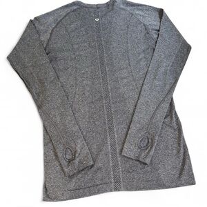 Lululemon Swiftly Tech Long Sleeve Crew Women’s 8 Heathered Black Gray
